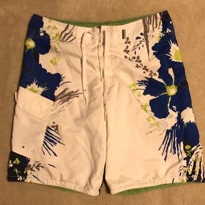 Skull and crossbones board shorts